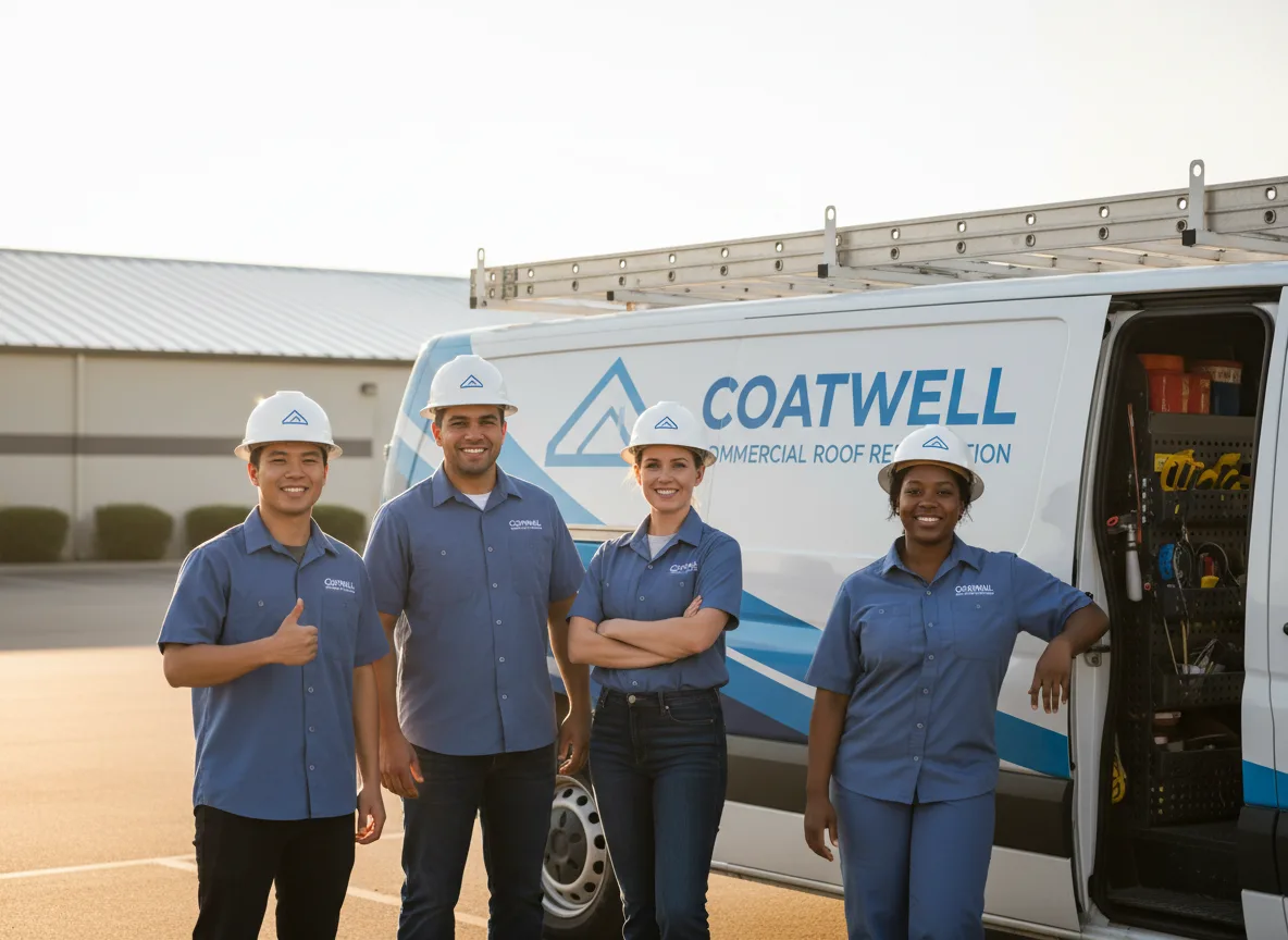 Commercial roof coating company in Moulton, IA